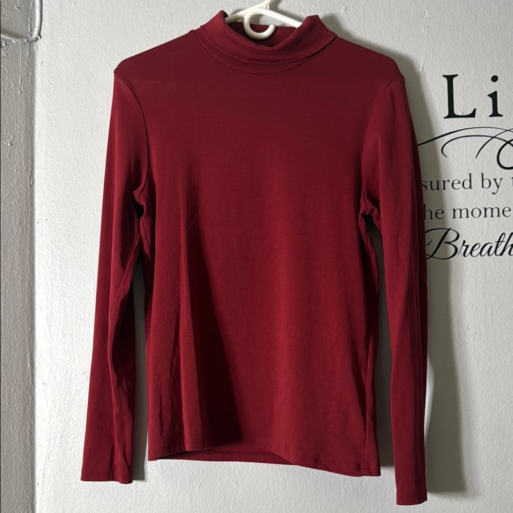 Red Women's Turtle Neck